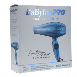 BaByliss PRO Nano Titanium Portofino Full-Size Dryer, Blue