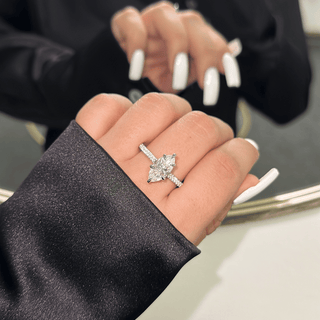 3.0ct Marquise Cut Engagement Ring