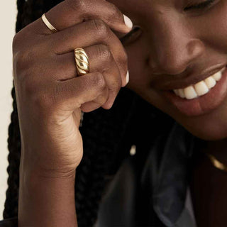 Le Torsade Gold Tone Ring