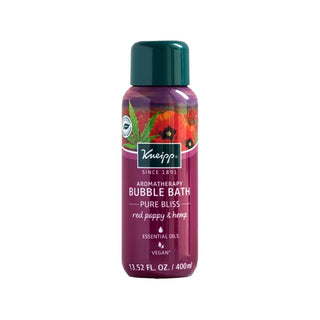Kneipp Red Poppy and Hemp Bubble Bath, 13.52 fl oz