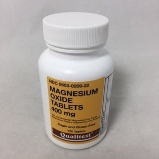 Qualitest Magnesium Oxide Tablets 400 Mg