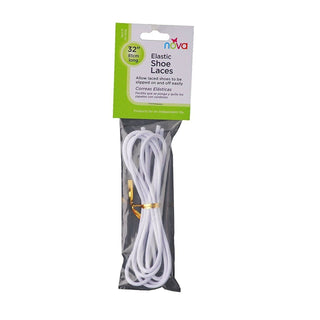 Nova 32” Elastic Shoelaces, White