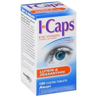 Icaps Eye Vitamin & Mineral Supplement, Lutein & Zeaxanthin, Coated Tablets