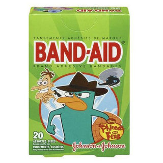 Band-Aid Adhesive Bandages, Disney Phineas And Ferb, Assorted Sizes