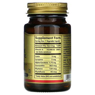 Solgar Lutein Lycopene Carotene Complex Vegetable Capsules 30
