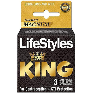 Lifestyles Kyng Lubricated Latex Condoms Large