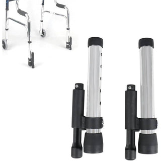 Walker Glide Skis with Brakes (1-Inch Tubing) - 1 Pair