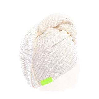 Aquis Microfiber Hair Towel, Waffle White (19 x 39-Inches)