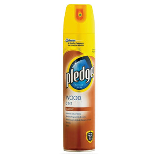 Pledge Aerosol 5 In 1 250ml Wood Polish Classic