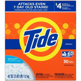 Tide Powder Laundry Detergent, Original, 30 Loads, 42 Oz