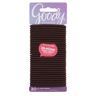 Goody Ouchless Brown 4mm Hair Elastics - 30 Pcs