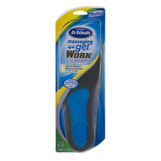 Dr Scholls Massaging Gel Insoles, Work, Men's, Size 8 13