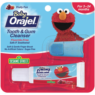 Orajel Baby Tooth & Gum Cleanser, Sesame Street, For 3-24 Months, Fruity Fun