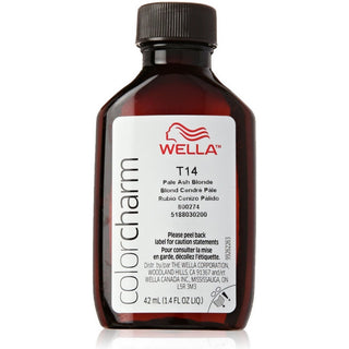 Wella Color Charm Permanent Liquid Hair Toner T14 Pale Ash Blonde 1.4 Oz