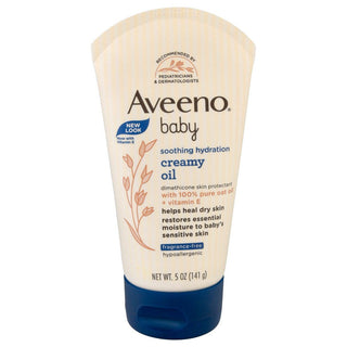 Aveeno Baby Soothing Hydration Creamy Oil For Dry Sensitive Skin, 5 Oz