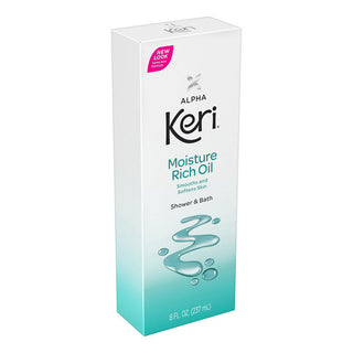 Keri Alpha Shower And Bath Moisture Rich Oil, 8 Oz