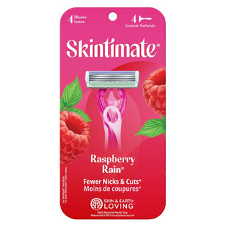 Skintimate Razors, Raspberry Rain, 4 Blades