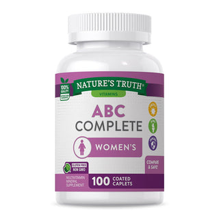 Nature's Truth ABC Complete Women's Multivitamin Mineral Supplement - 100 Coated Caplets