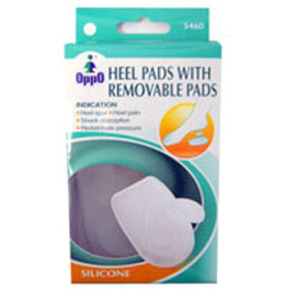 Oppo Silicone Gel Heel Pads With Removable Pads, Size :Large - 1 Pair