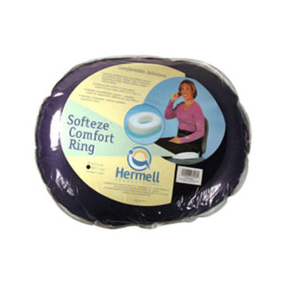 Hermell Softeze Foam Comfort Ring, 18 X 15 Inches, Navy