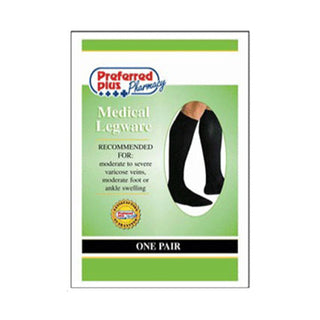 Scott Specialties QCS Men's Medical Legwear Firm Black Medium - 1 Pair