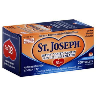 St. Joseph Aspirin, Low Dose, Coated, 81 Mg, Tablets