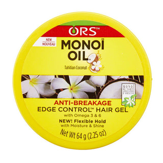 ORS Monoi Oil Anti Breakage Edge Control Hair Gel 2.25 Oz