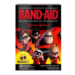 Band-Aid Brand Adhesive Bandages Incredibles 2 Assorted Sizes