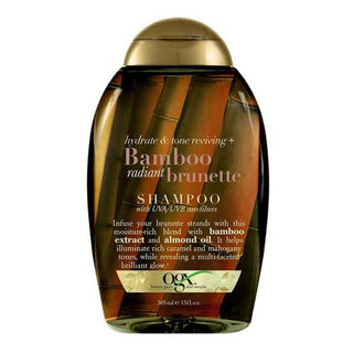 OGX Bamboo Radiant Brunette Shampoo, 13 Ounce Bottle, Hydrate & Revive Color
