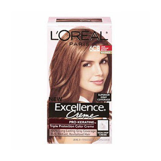L'Oreal Paris Excellence Permanent Color, Warmer, Light Chestnut Brown 6CB