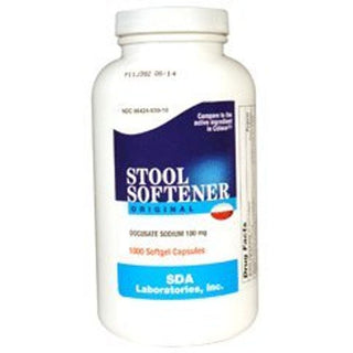 SDA Labs Docusate Sodium, 100 Mg, 1000 Softgel Capsules