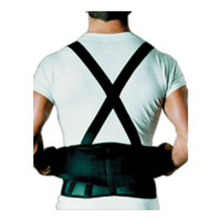 Sportaid 9 Back Belts With Suspenders Black X-small
