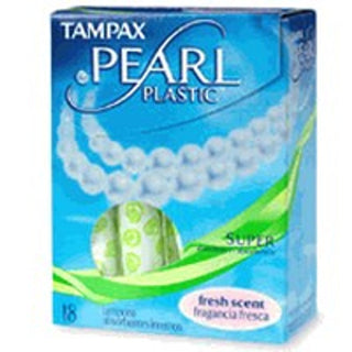Tampax Pearl Tampons Super Absorbency With LeakGuard Braid, Scented