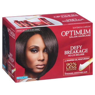 Optimum Soft Sheen Carson Salon Haircare Defy Breakage No Lye Relaxer Regular, 1 Kit