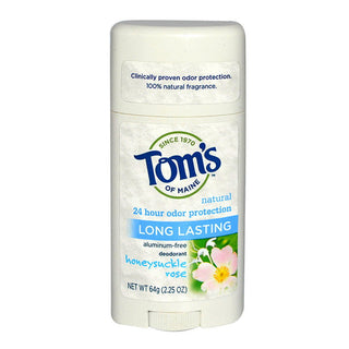 Tom's of Maine Long Lasting Honeysuckle Rose Natural Deodorant Stick - 2.25oz