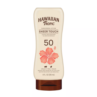 Hawaiian Tropic Sheer Touch Broad Spectrum Sunscreen Lotion, SPF 50, 8 Fl Oz