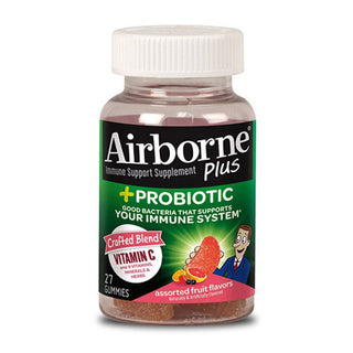 Airborne Plus Probiotic, Immune Support Gummies, Assorted Fruit Flavors ( Discontinued )