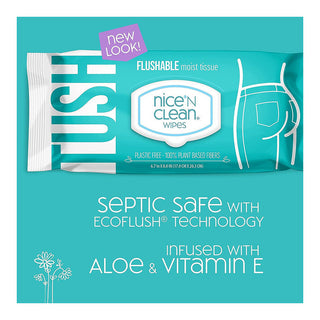 Nice 'N Clean Flushable Moist Wipes With Aloe & Vitamin E