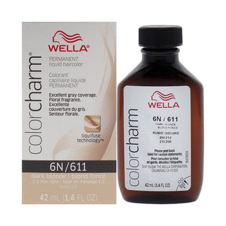 Wella Color Charm Permanent Liquid Haircolor 6N/611 Dark Blonde 1.4 Oz
