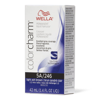Wella Hair Care Color Charm Permanent Liquid Haircolor 5A/246 Light Ash Brown 1.4 Oz