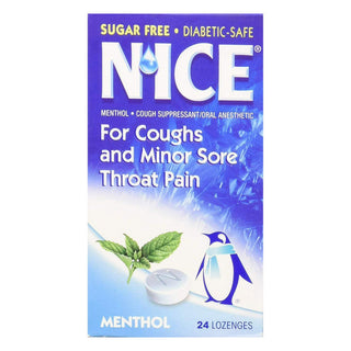 Nice Lozenges Sugar Free Menthol Eucalyptus 24 Ea