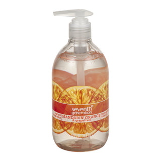 Seventh Generation Hand Wash, Natural, Mandarin Orange & Grapefruit Scent 12 Oz
