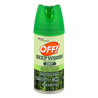Off Deep Woods Dry Aerosol Insect Repellent VIII, 2.5 Oz