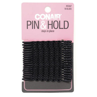 Conair Styling Essentials Bobby Pins, Firm Hold, Black