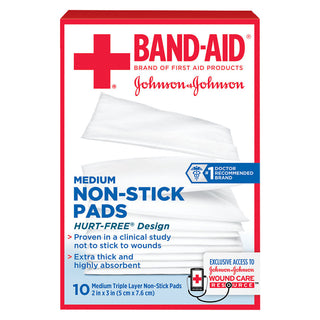 Band-Aid Brand First Pads, Medium Non-Stick Pads