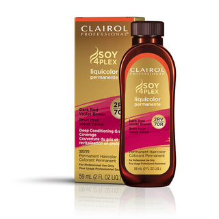 Clairol Liquicolor Professional Permanent Hair Color, 2RV/70R, Dark Red Violet Brown, 2 Oz