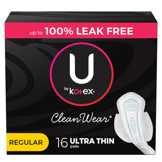 U by Kotex Clean Wear Regular Ultra Thin Pads With Wings
