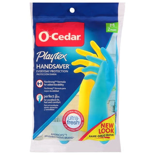 O-Cedar Shop - Playtex Handsaver Gloves – 2pk Medium Blue/yellow