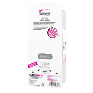 Swisspers Premium Glitter Sticks Cotton Swabs