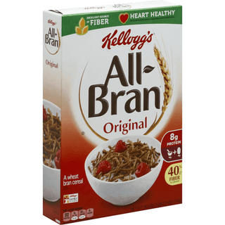 All-Bran Cereal Breakfast Cereal, Original Wheat Excellent Source Of Fiber